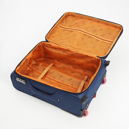 Small 24 suitcase "on lightning, code castle, with extension, blue color-8