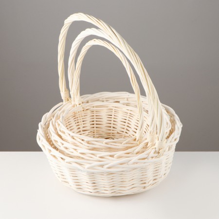 Set of baskets "Kosichka", 3 pcs, 35 × 12/38 cm, 29 × 11/32 cm, 24 × 10/27 cm, willow-1
