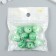 Plastic beads "Divorces. Green" set 20 grams d = 1.6 cm