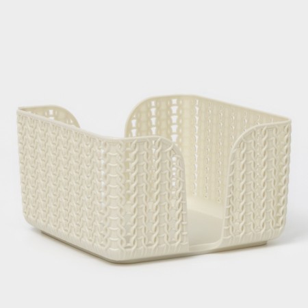 Napkin "Knitting", color white rattan-4