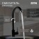 Kitchen mixer Zein Z2388, cartridge ceramics 40 mm, stainless steel, stone-black
