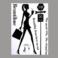 Sticker Plastic Interior Black 