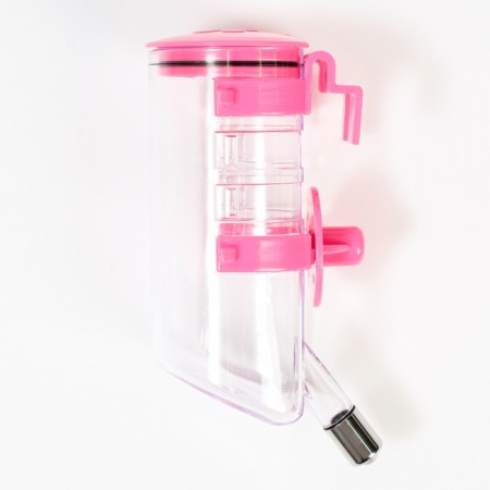 External drinker for a cage, 500 ml, pink-1