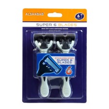 Set of disposable razor machines, 6 pcs 6 blades
