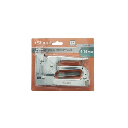 Sturm furniture stapler, adjustable, metal case, type of bracket 53, 4-14 mm-5