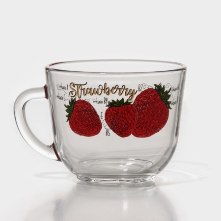 Glass Glass "Useful Fruits", 200 ml, mix-4