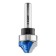 Frases groove bison 28747-22, shaped, with the upper bearing, r = 3.2 mm, 22 x 13 mm