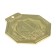 Prize medal "1 place", d = 5 cm., Golden color