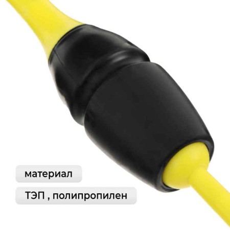 Bulas for rhythmic gymnastics inserted Grace Dance, 36 cm, yellow/black color-1