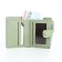 Women's wallet on the button, green color