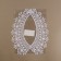 Gypury collar, 25 × 7 cm, white color