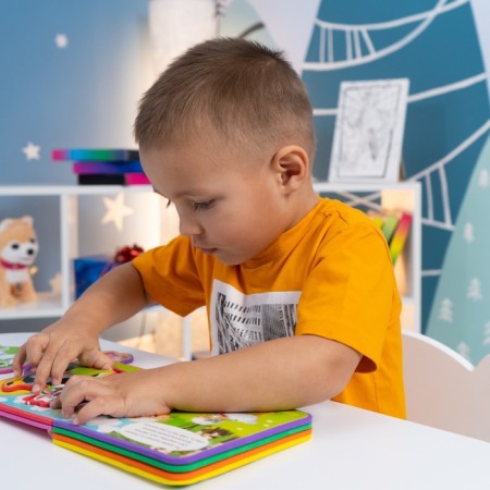 Book with soft puzzles EVA "Mom and kids", 12 p.-8