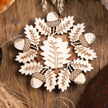 Hot “Oak” stand, d = 11 cm, juniper