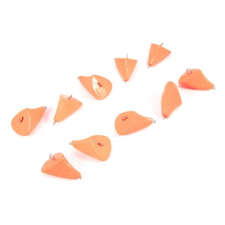 Cargo of a bullet-exentric painted collapsible Yaman 10 pcs., 36 g, orange-3