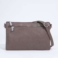 Bag Cross-Bodi with a zipper, khaki color