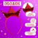 Carnival set "Stylish Princess": Rain, Red dress with a crown, height 98-104 cm