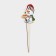Topper decorative "snowman" 8x24.5 cm