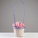 Wicker basket, d18x15/50, purple, bamboo