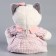 Soft toy "Little Friend", a cat in a pink dress