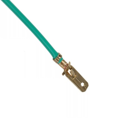 Tip is flat 6 mm, wire 10 cm, packing 100 pcs-1