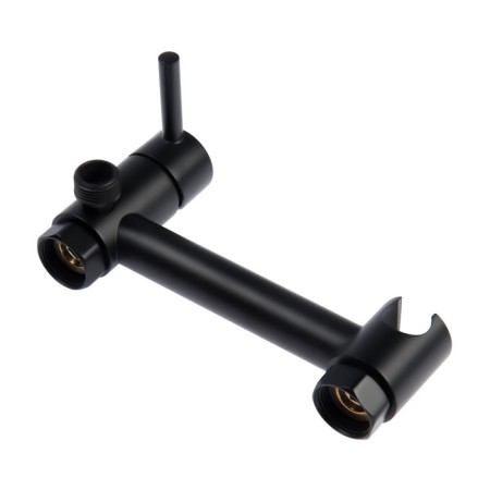 Accoona A3290F-2 mixer, with hygienic shower, wall, black-2