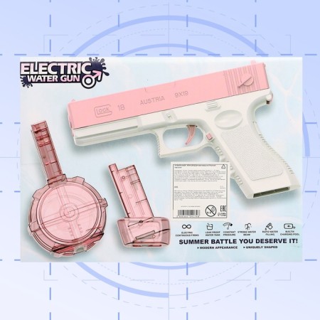 Glock water gun, works on the battery, 23 cm.-9