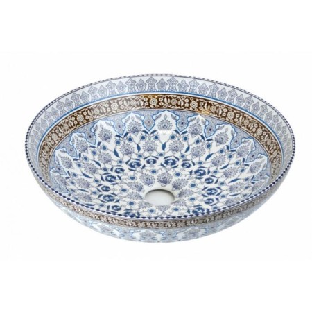 Sink "Marrakesh" 1008, d = 405 mm, without overflow, without opening for the mixer, white