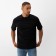 Men's T-shirt from organic cotton Minaku Oversize Fit: Black color, pr 48
