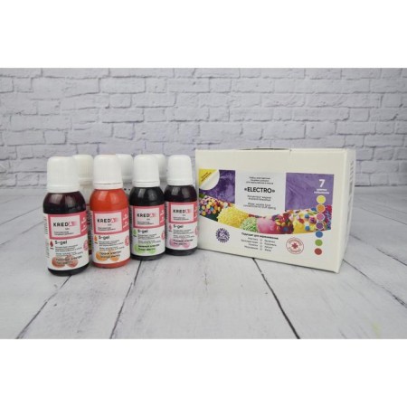 A set of food synthetic dyes Kreda Bio Electro (7 colors)