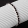 Bracelet with rhinestones "ice" 1 row, purple color in silver, l = 7 cm