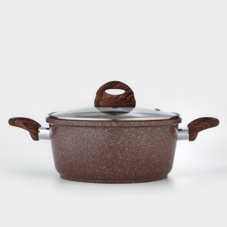 Braini shade pan, 3.3 l, glass cover, anti -stick coating, induction-1
