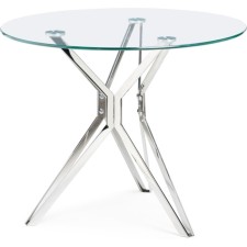 Glass table Roko chrome 80x80x75 cm