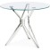 Glass table Roko chrome 80x80x75 cm