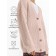 Cardigan for girls, height 116 cm, white-pink color