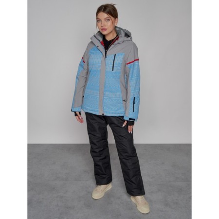 Ski jacket female winter, size 46, blue color-6