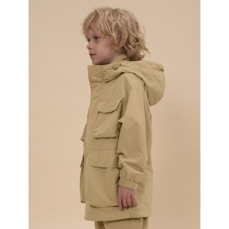 Windbreaker for boys, height 98 cm, sandy color-6