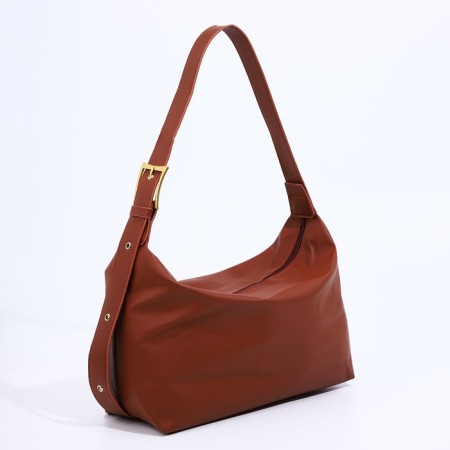 Bag-bag with zipper brown color-2