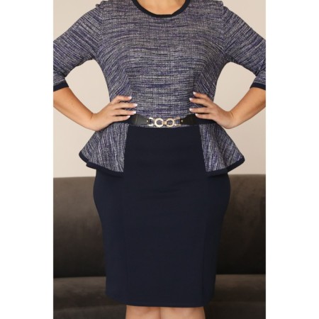 Women's dress, size 56, purple color, blue-6