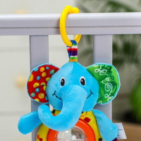Suspension - Tiger rattle, with a teething, on a crib, stroller, crumb I-9