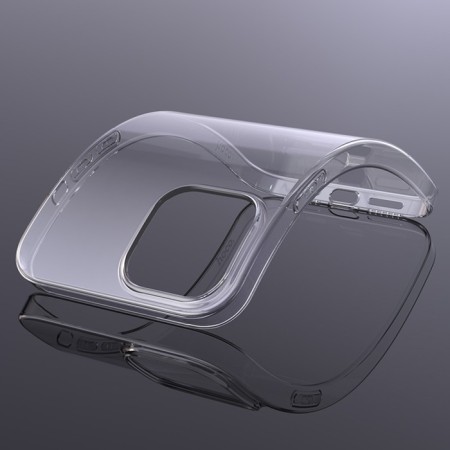 Hoco Case for iPhone 15, silicone, thickness 1.1 mm, transparent-3