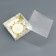 Box of the team with PVC lid, "chamomile", 10 x 10 x 10 cm. Confectionery packaging