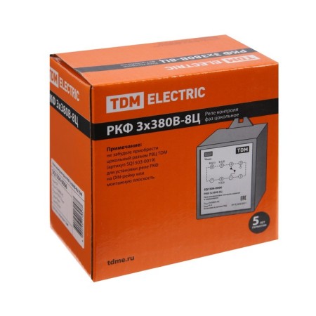 Phases control relay basement TDM RKF, 3x380 V, 8 c, SQ1504-0006-2