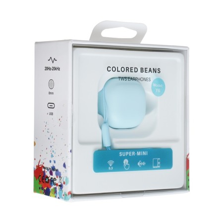 Wireless headphones Y6, TWS, vacuum, BT 5.3, 30/200 mAh, Type-C, suspension, blue-7