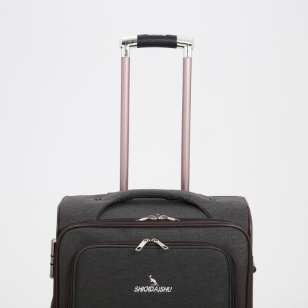 Small 24 suitcase "on lightning, code castle, with extension, brown color-5