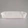 Baking shape white, oval shape, 3.4 x 13.6 x 2.7 cm
