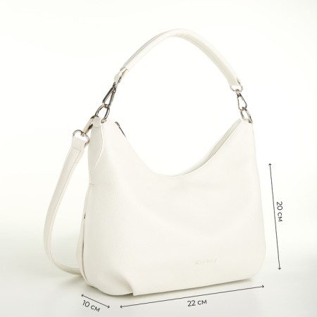 Women's bag with lightning, white color-2