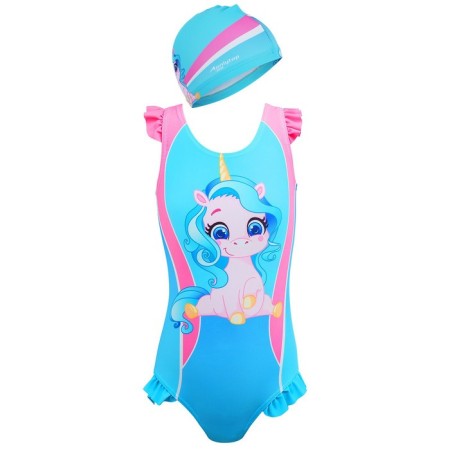 Swimsuit for girls + hat onlitop, p. 28, height 110 cm, girth 46-52 cm