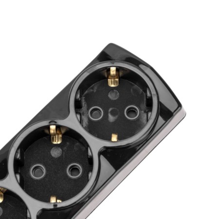 Extension cord Premium 3 nests, 3m, 3x1.5mm², s/s, with a switch, black rexant-2