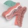 Women's socks glass minku pink/green color, size 36-37 (23 cm)