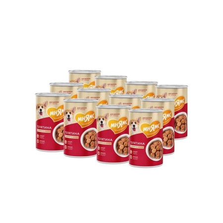 Wet food "Mnyams" "Proper Development" for puppies, veal in sauce, 400 g-3